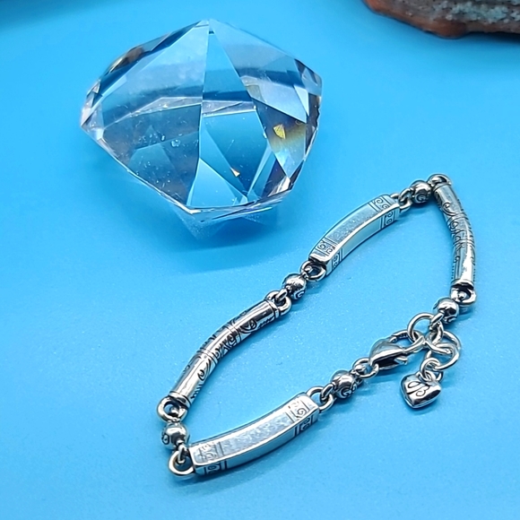 Brighton "Marrakesh" Scrollwork Linked Beaded Bracelet! A Brighton Classic! - Picture 4 of 9